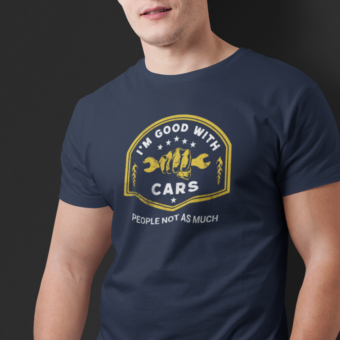 Funny Mechanic T-Shirt, Introvert Mechanic Shirt, Grumpy Car Guy Shit, Good With Cars Gift, Auto Mechanic T-Shirt For Him