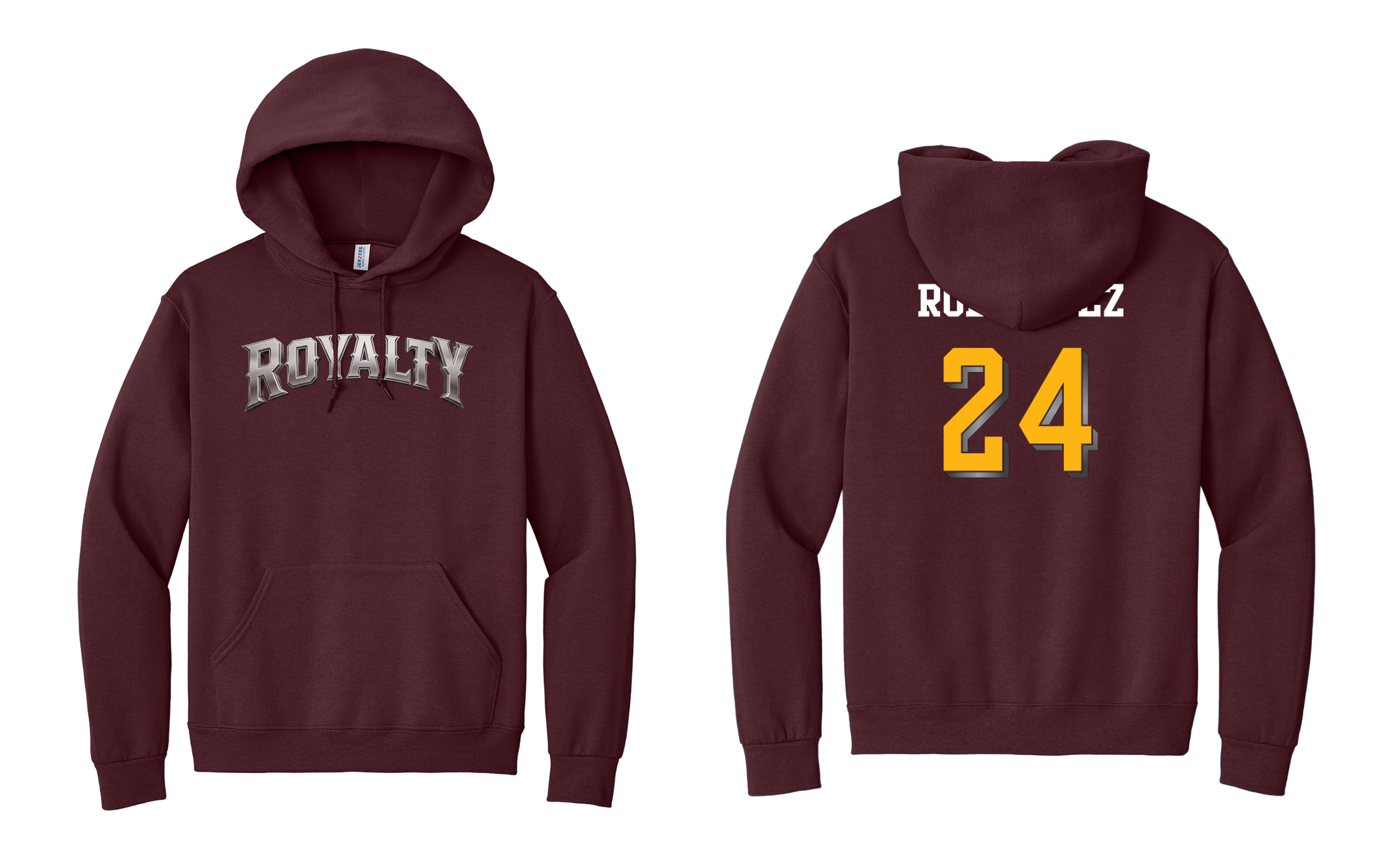Royalty Team Adult Hoodie - Personalized