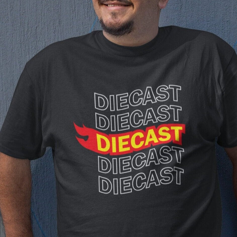 Hot gift for Diecast and Toy collector. Perfect T-Shirt for Husband, Boyfriend or any Car guy. Rubber Wheels car shirt