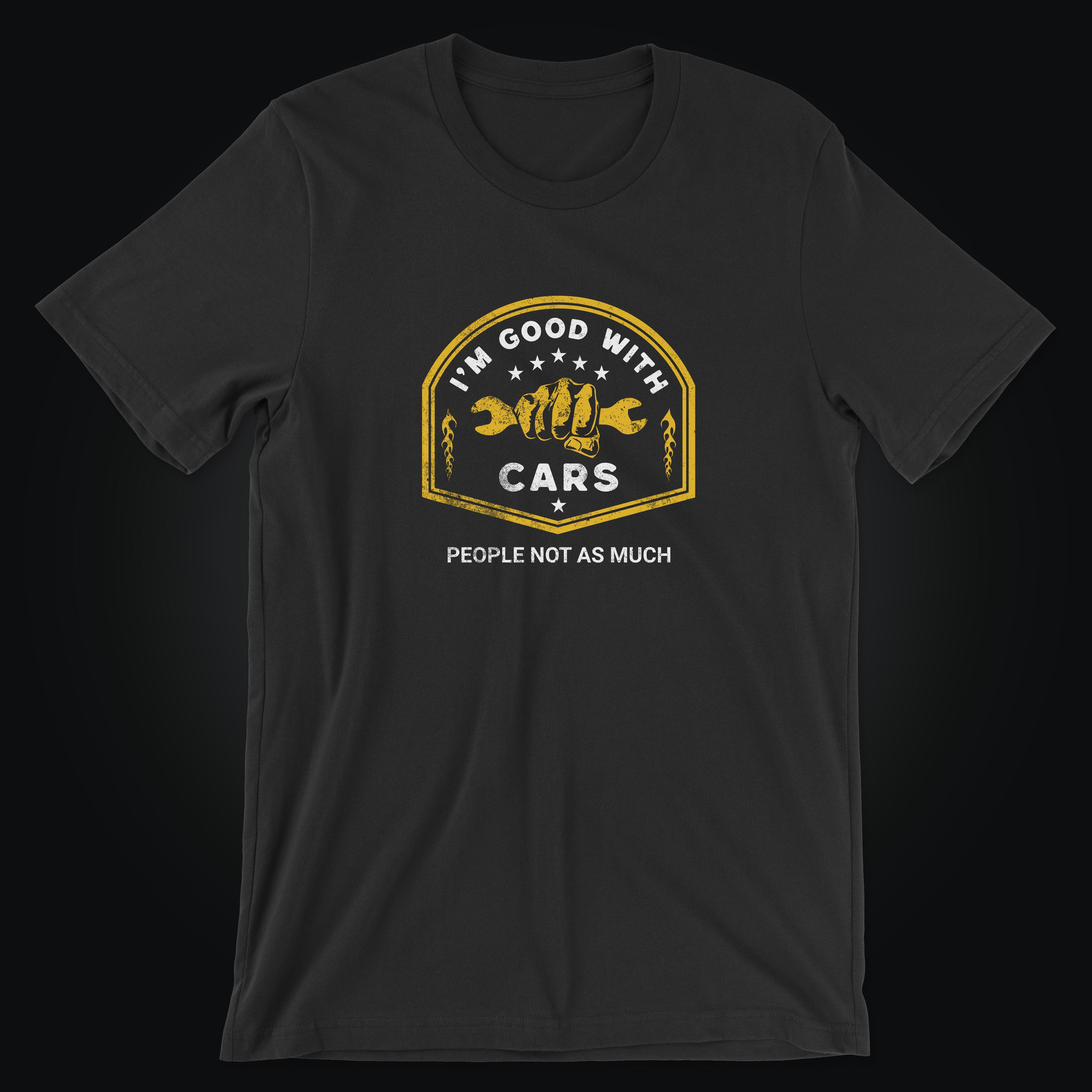 Funny Mechanic T-Shirt, Introvert Mechanic Shirt, Grumpy Car Guy Shit, Good With Cars Gift, Auto Mechanic T-Shirt For Him