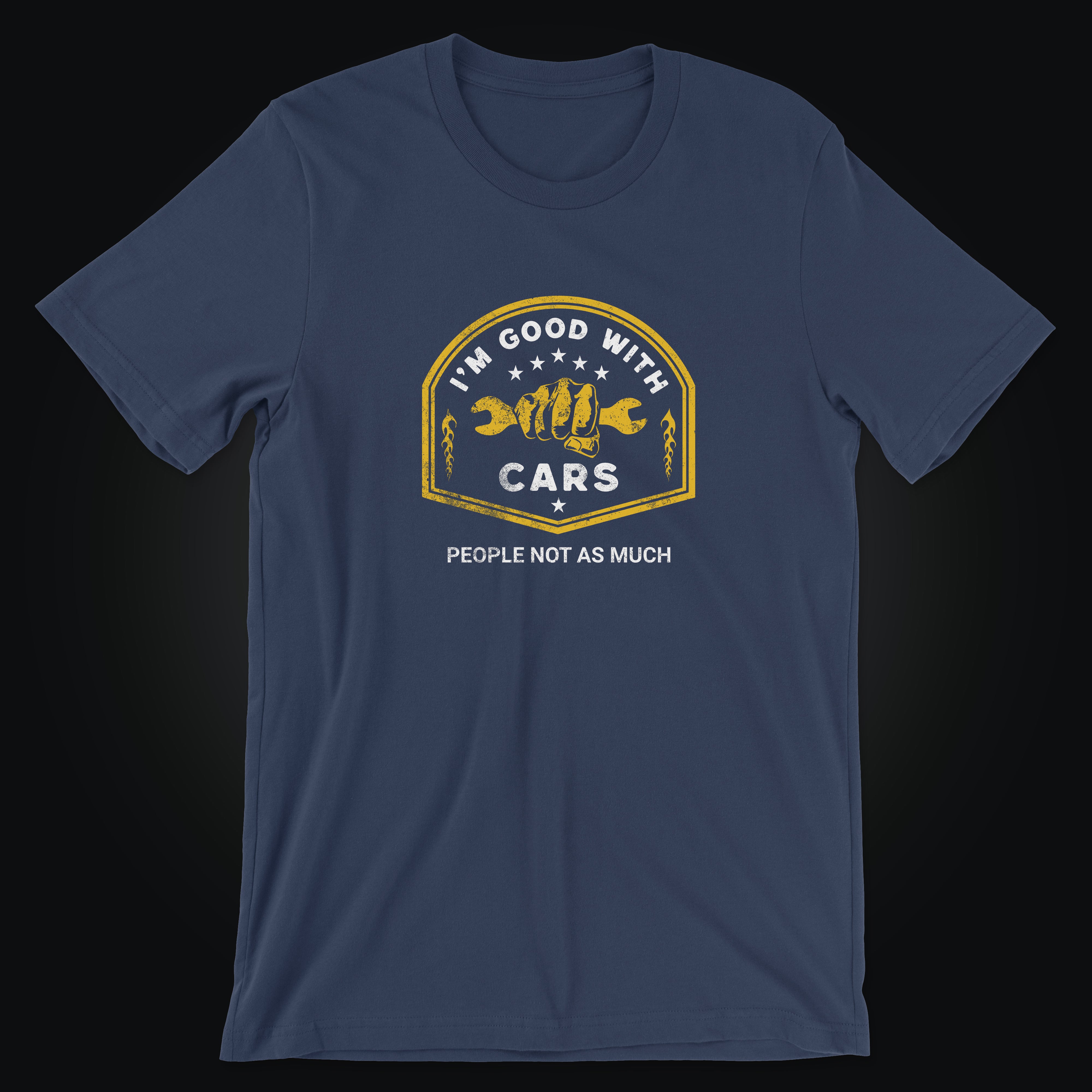 Funny Mechanic T-Shirt, Introvert Mechanic Shirt, Grumpy Car Guy Shit, Good With Cars Gift, Auto Mechanic T-Shirt For Him