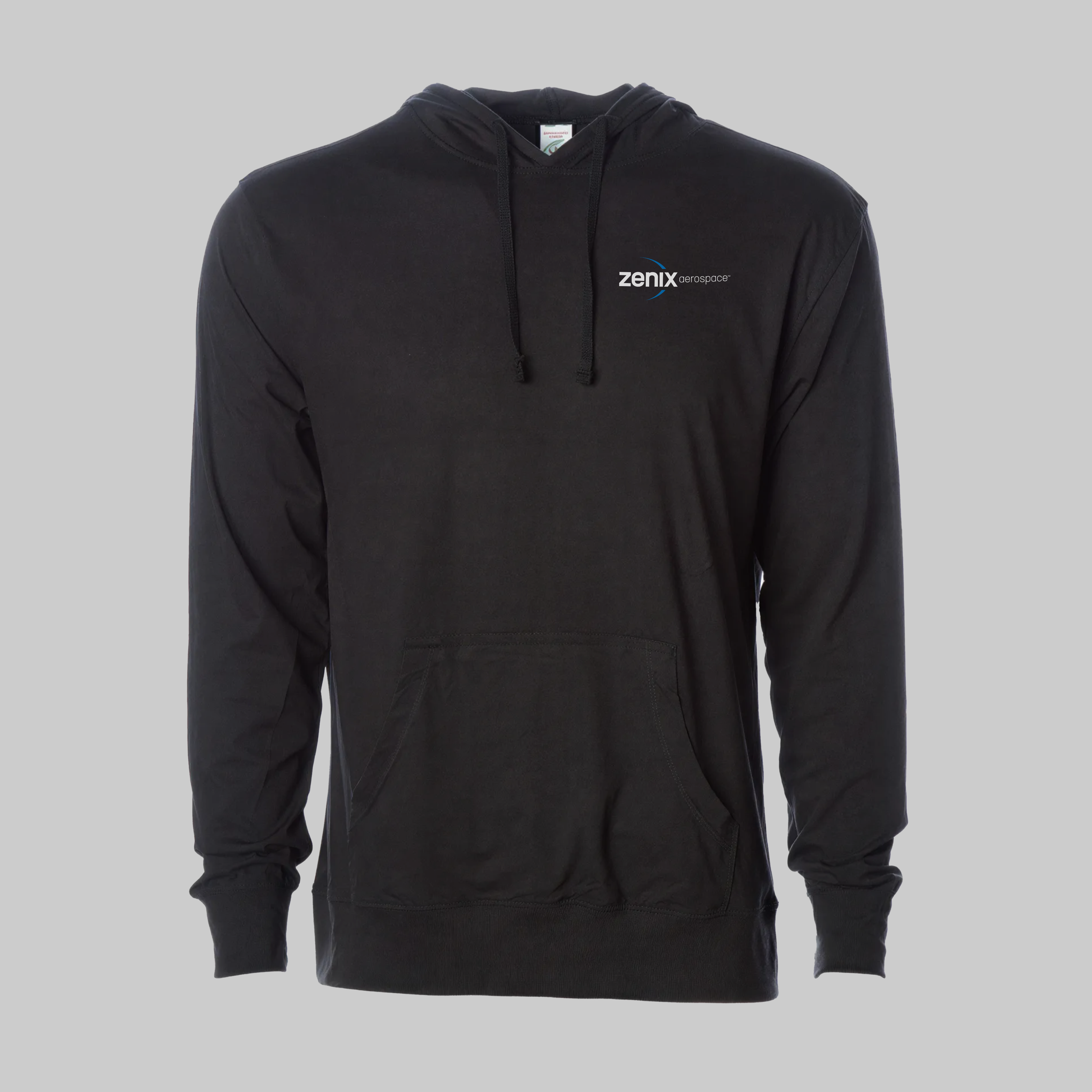 Zenix Embroidered Independent Trading Co. Lightweight Jersey Hooded Pullover