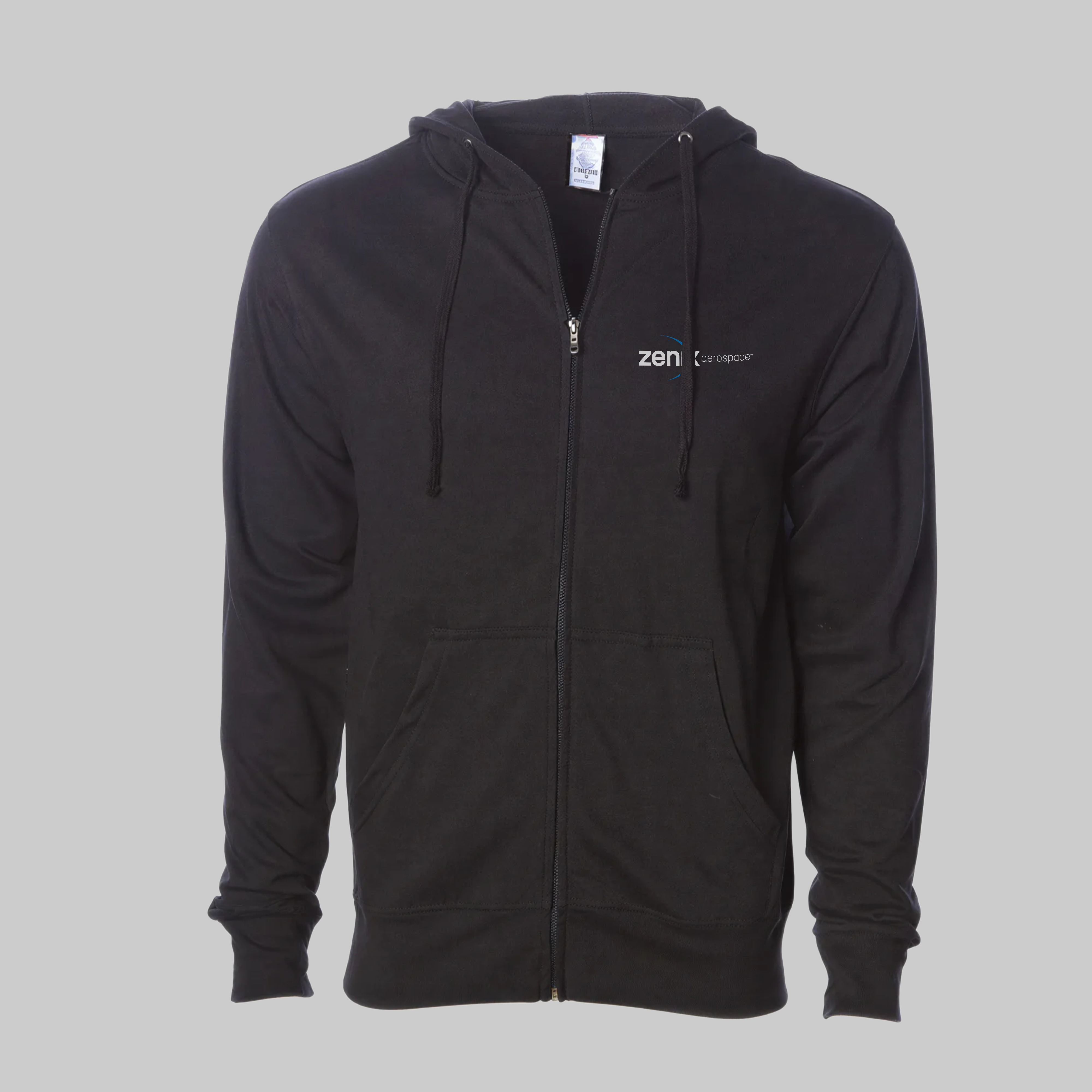 Zenix Embroidered Independent Trading Co. Midweight Zip Hood