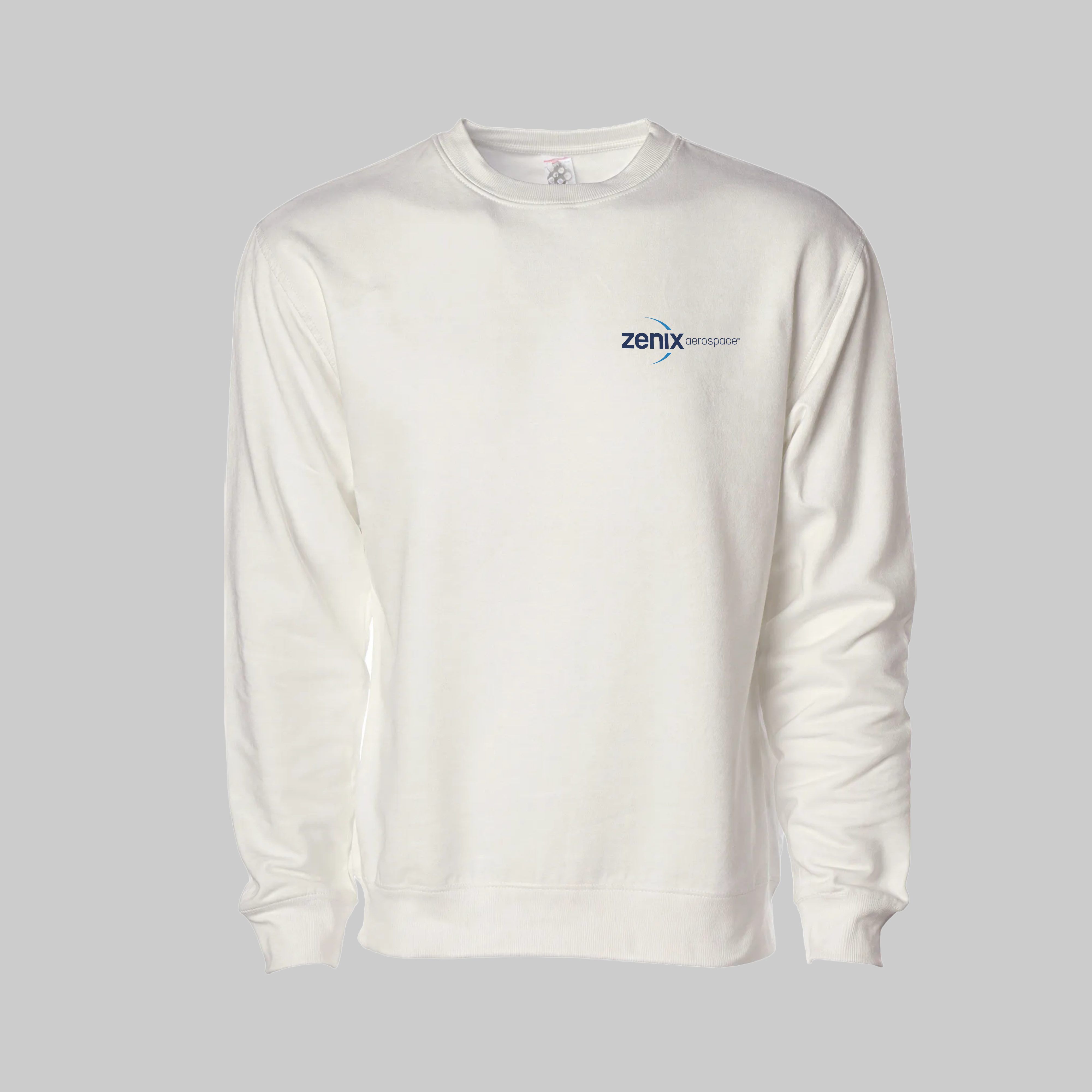Zenix Embroidered Independent Trading Co. Midweight Crew Sweatshirt