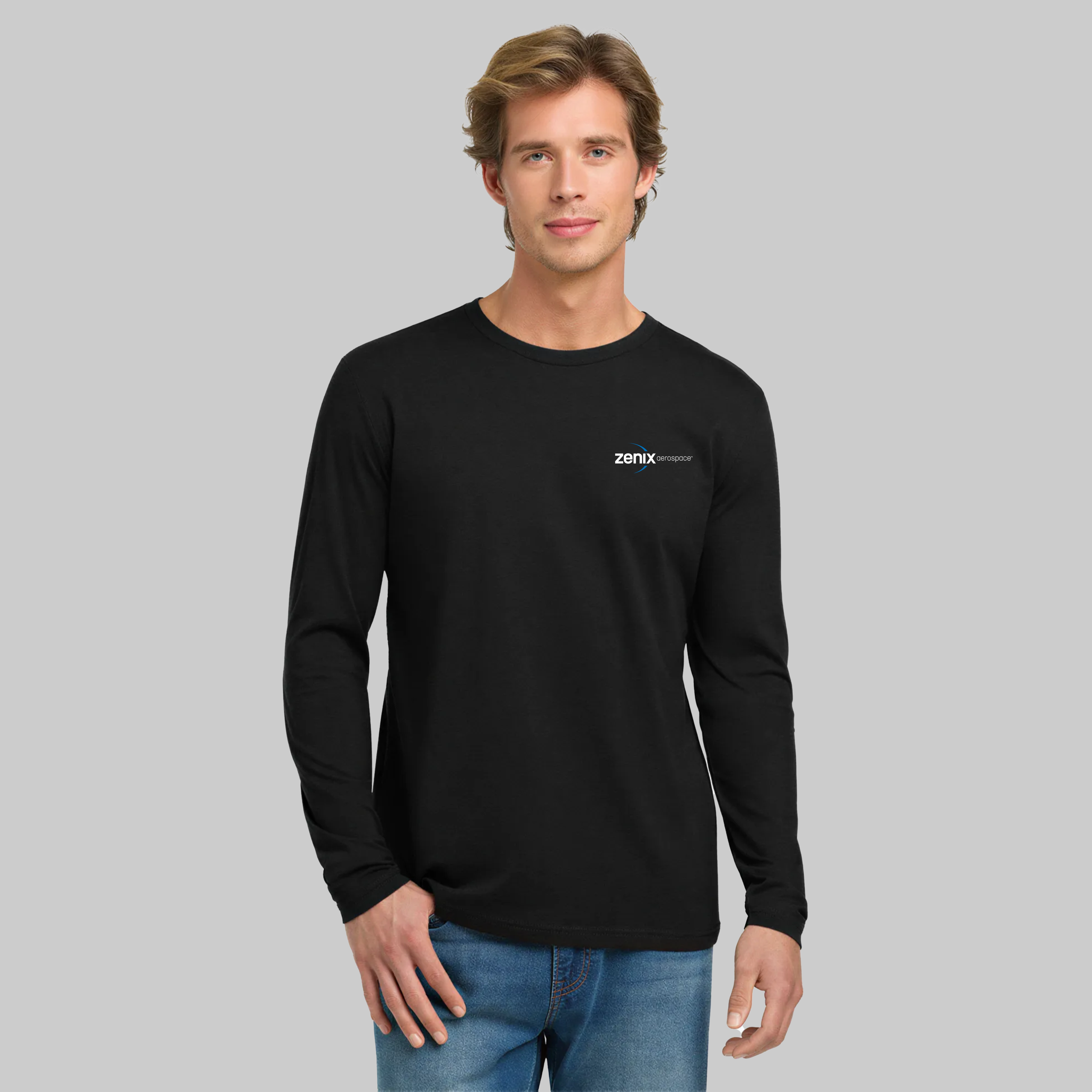 Zenix Printed Next Level Apparel® Unisex Cotton Long Sleeve Tee