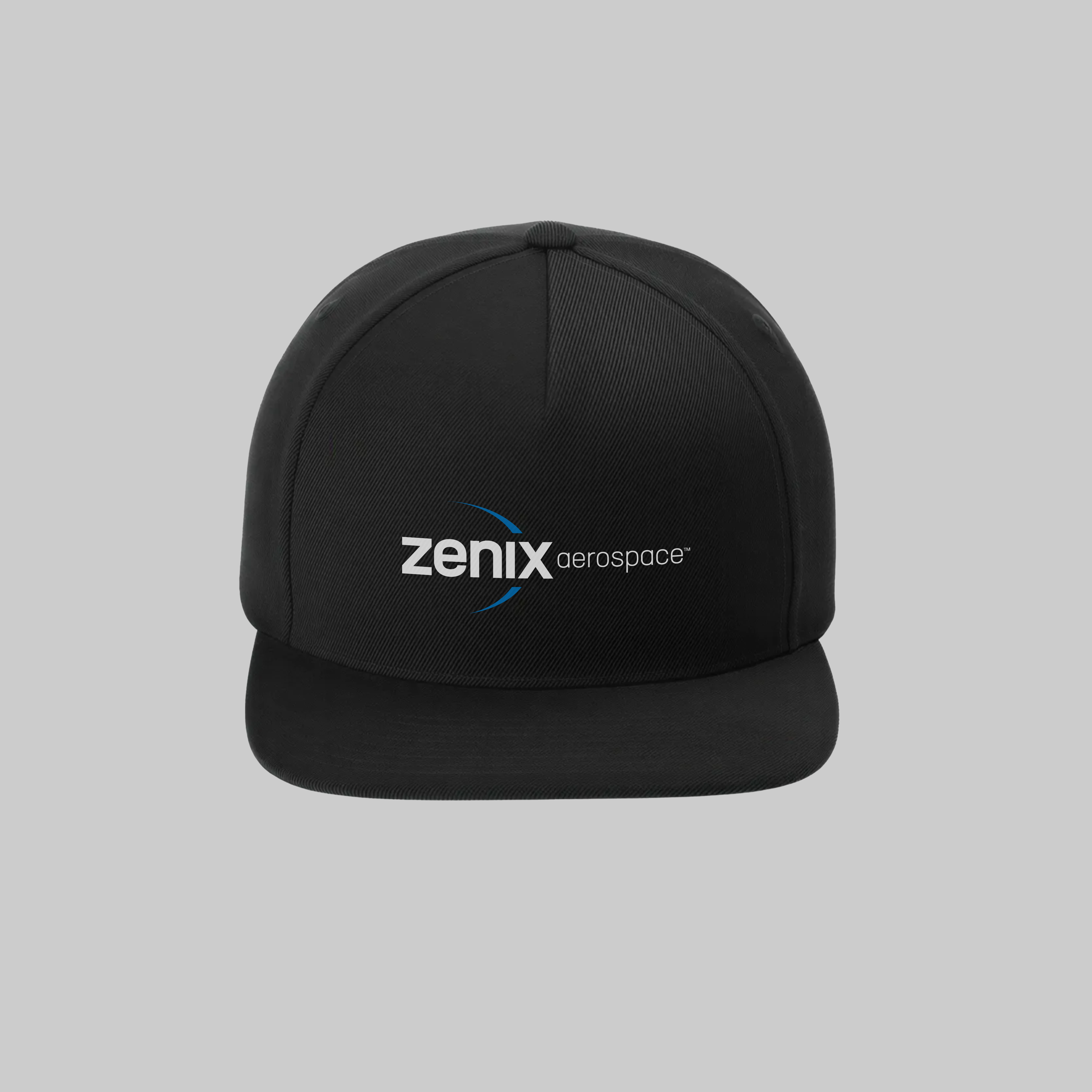 Zenix Embroidered Flat Visor Classic Snapback Cap