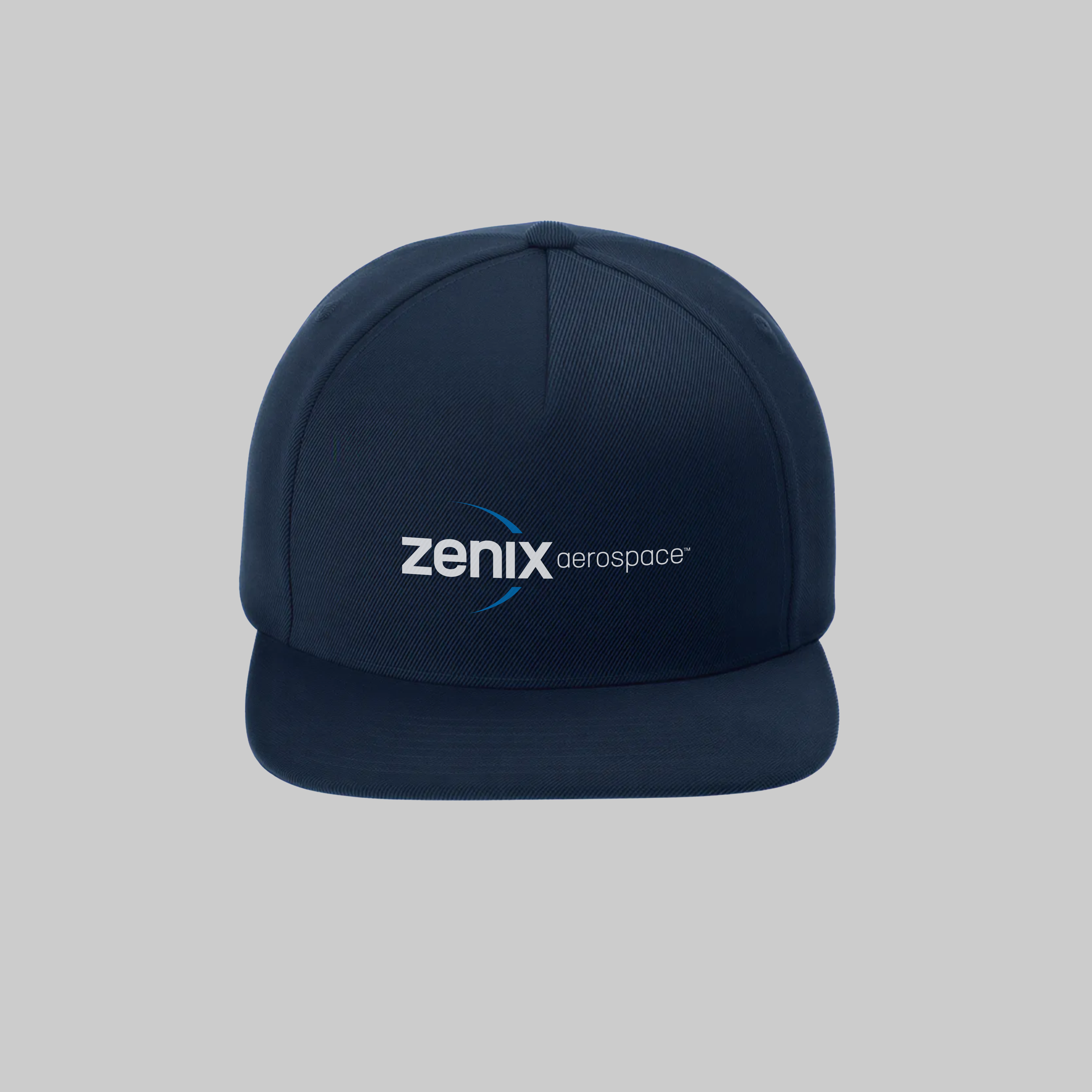 Zenix Embroidered Flat Visor Classic Snapback Cap