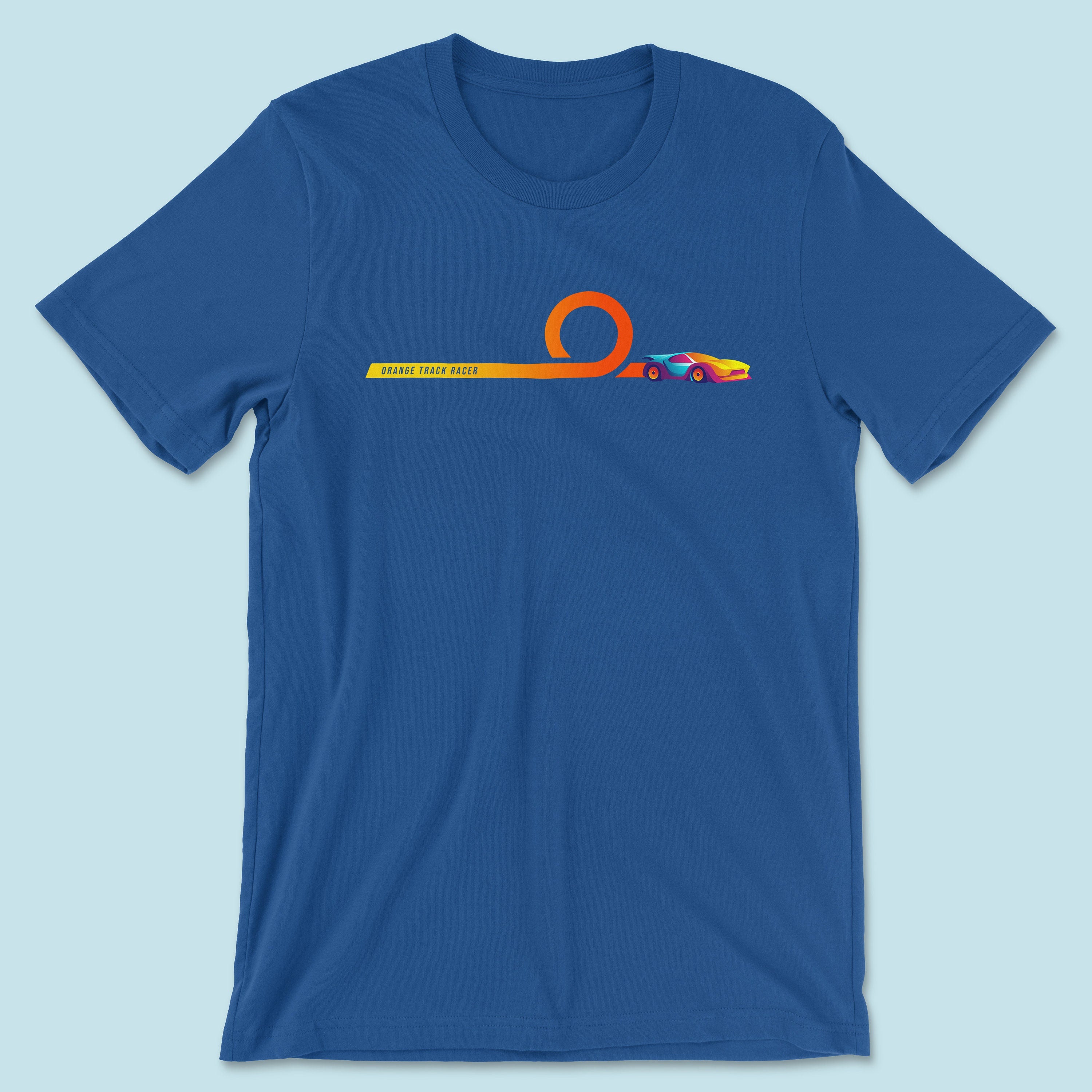 Orange Track Racer shirt, Diecast collector shirt, Toy car shirt, Model car shirt, Super Treasure Hunt Shirt | Hot Car with Rubber Wheels