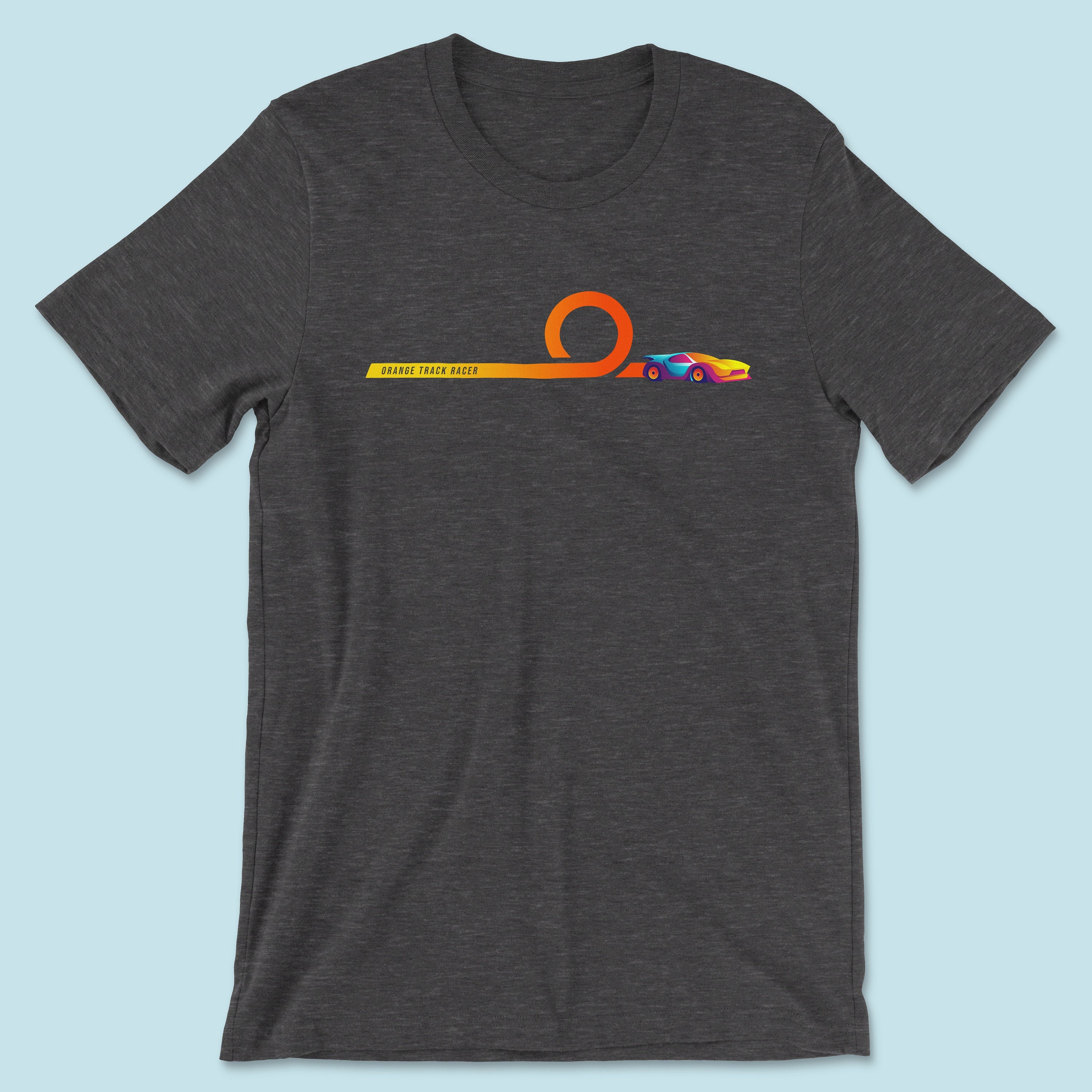 Orange Track Racer shirt, Diecast collector shirt, Toy car shirt, Model car shirt, Super Treasure Hunt Shirt | Hot Car with Rubber Wheels