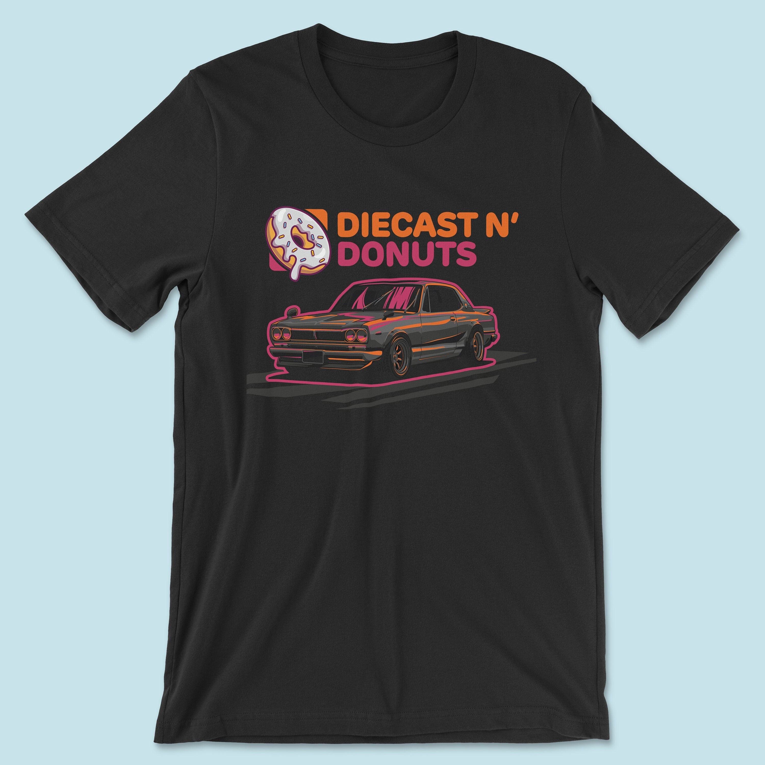 Diecast and Donuts T-Shirt, Hot Car with Rubber Wheels Shirt, Car Collector Shirt, Funny Car T-Shirt,  Super Treasure Hunt Shirt